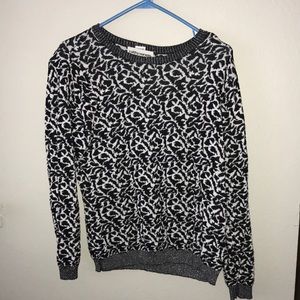 Cathy Daniels Black & White Pullover Sweater